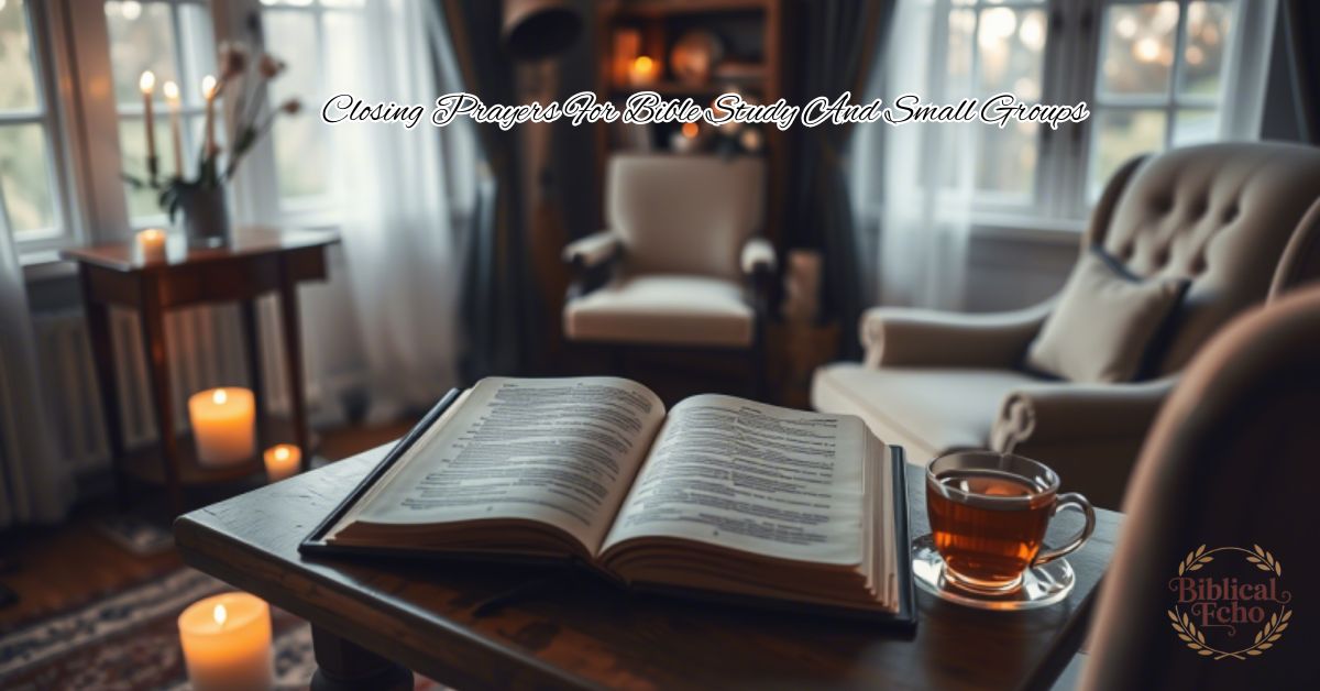 15 Closing Prayers For Bible Study And Small Groups