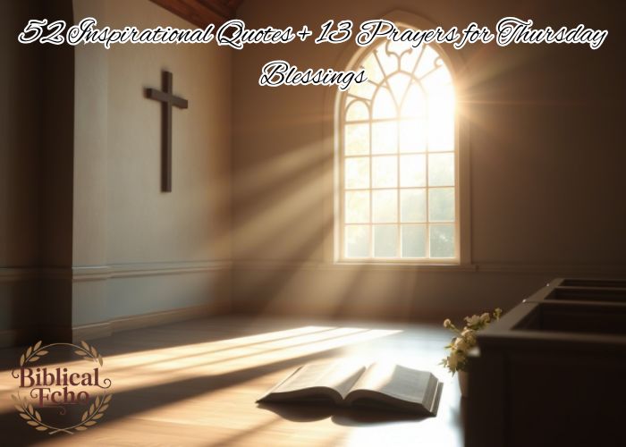 52 Inspirational Quotes + 13 Prayers for Thursday Blessings