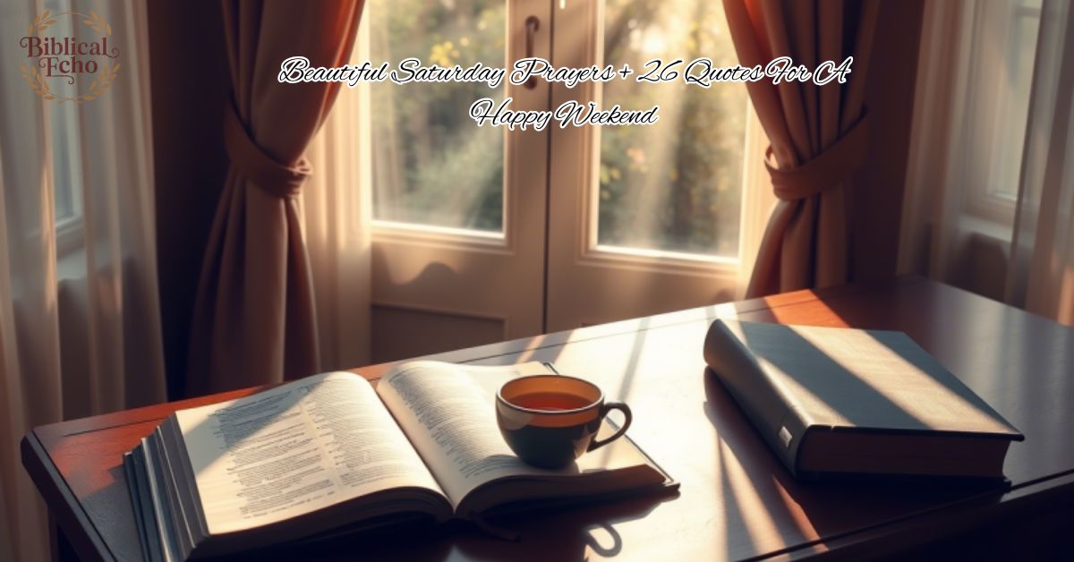 Beautiful Saturday Prayers + 26 Quotes For A Happy Weekend