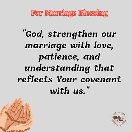 For Marriage Blessing