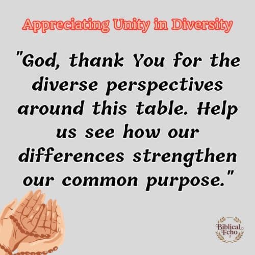 Appreciating Unity in Diversity