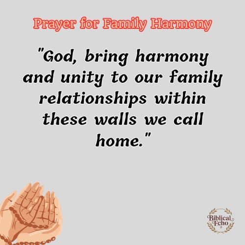 Prayer for Family Harmony Prayer for Family Harmony