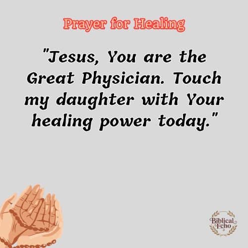 Prayer for Healing Prayer for Healing