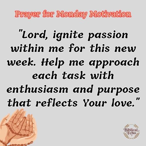 Prayer for Monday Motivation