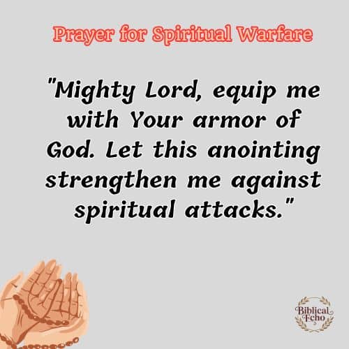 Prayer for Spiritual Warfare Prayer for Spiritual Warfare