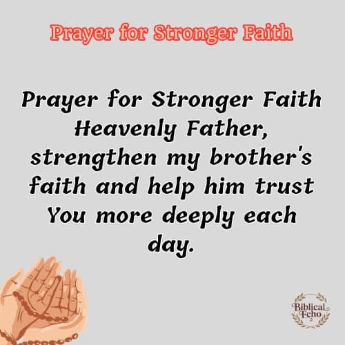 Prayer for Stronger Faith Prayer for Stronger Faith