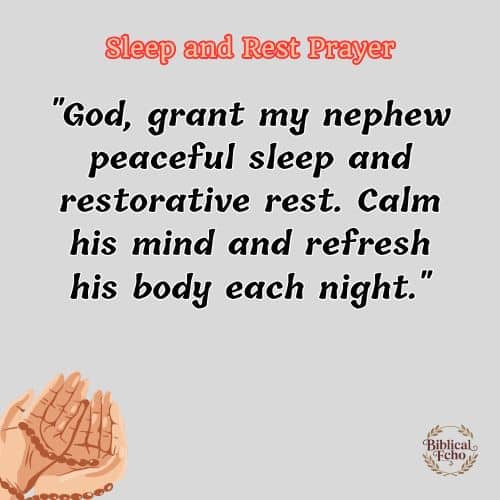 Sleep and Rest Prayer