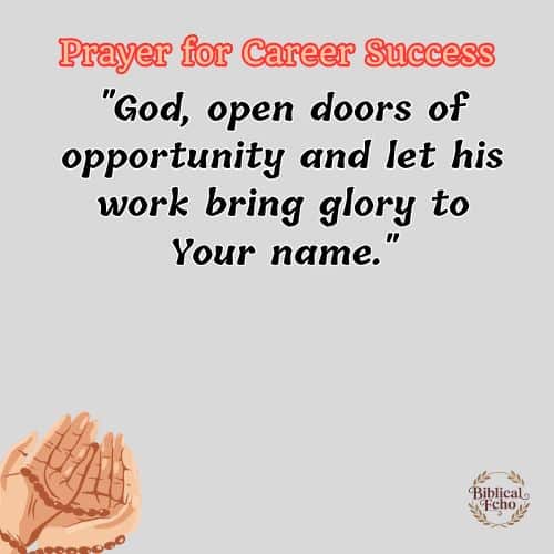 Prayer for Career Success