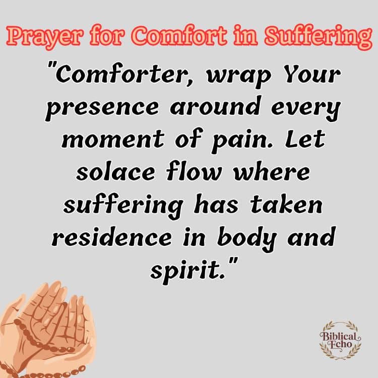 Prayer for Comfort in Suffering