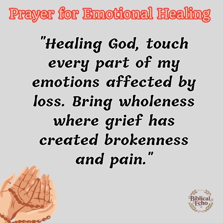 Prayer for Emotional Healing