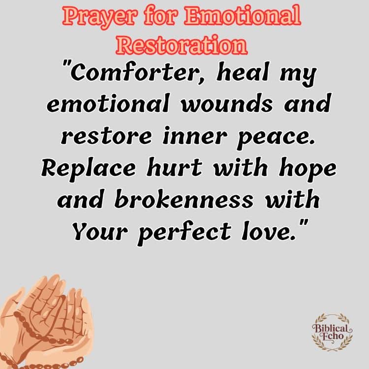 Prayer for Emotional Restoration