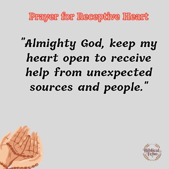 Prayer for Receptive Heart Prayer for Receptive Heart