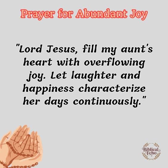 Prayer for Abundant Joy
