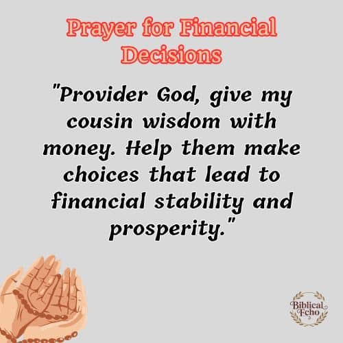 Prayer for Financial Decisions