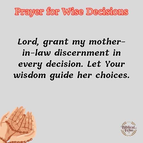 Prayer for Wise Decisions