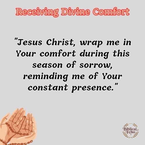 Receiving Divine Comfort